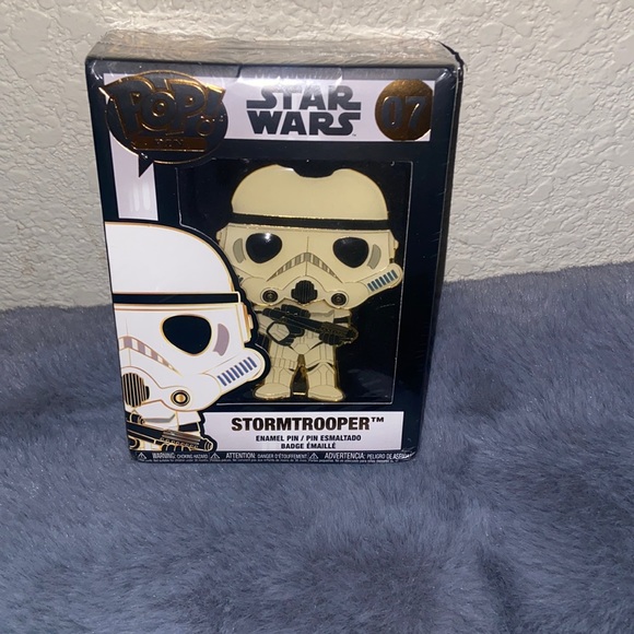 Funko Pop! PIN - Star Wars: STORM TROOPER #07 671803318403 New Sealed - Picture 2 of 8